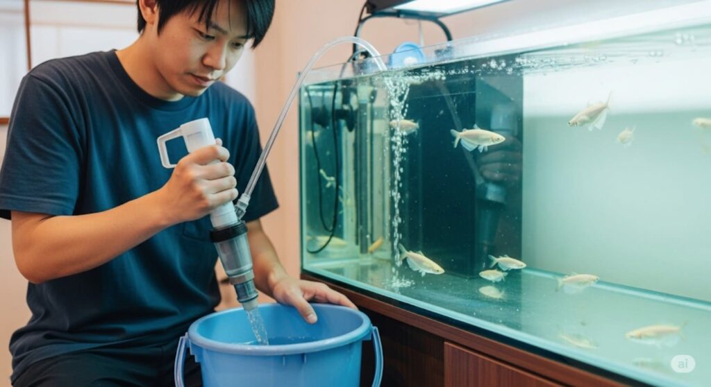 一般的な水換え頻度と正しいやり方